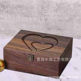木质收纳盒家用创意实木宝宝纪念品收纳木盒多用途化妆品储物