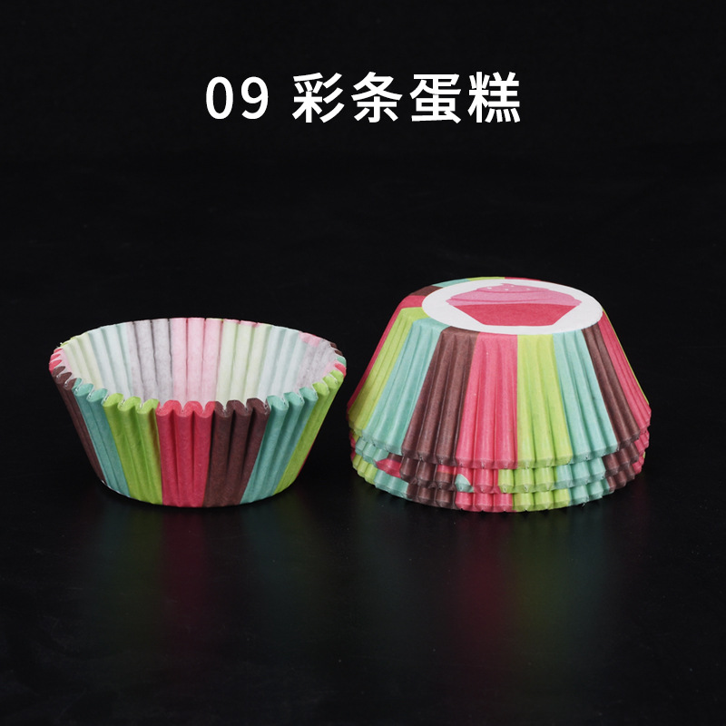 100 piezas de nieve belleza gran bendición titular de taza de papel Pooh hornear a prueba de aceite pastel de papel de arroz glutinoso titular de papel PVC barril paquete