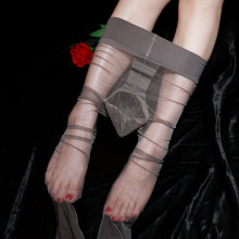 凌丝袜男士天生丝滑带jj套性感超薄0D全透明大码诱惑情趣恋足男袜