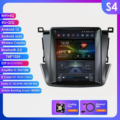 player car GPS vertical – DVD Navigation - 432g-wifi4g-lte-version-7862-carplay-eight-cores-97inch-suitable-for-13-18-toyota-rav4