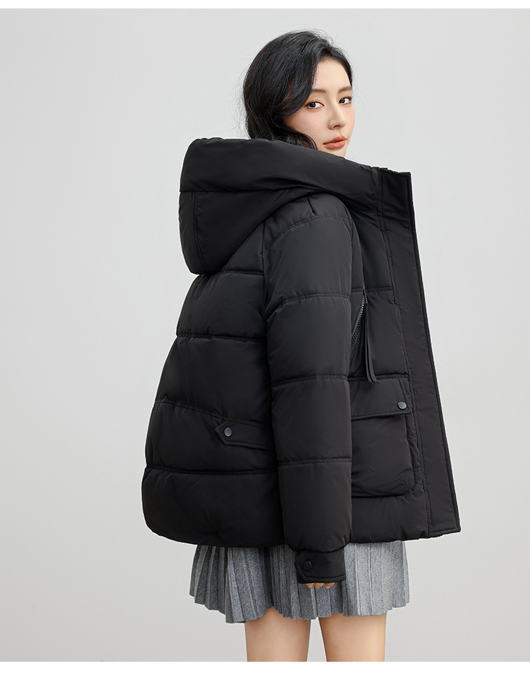 Russian new winer plus size for women's casual warmh, hickened and enlarged pocke hooded coon wholesale Down_voghion.com