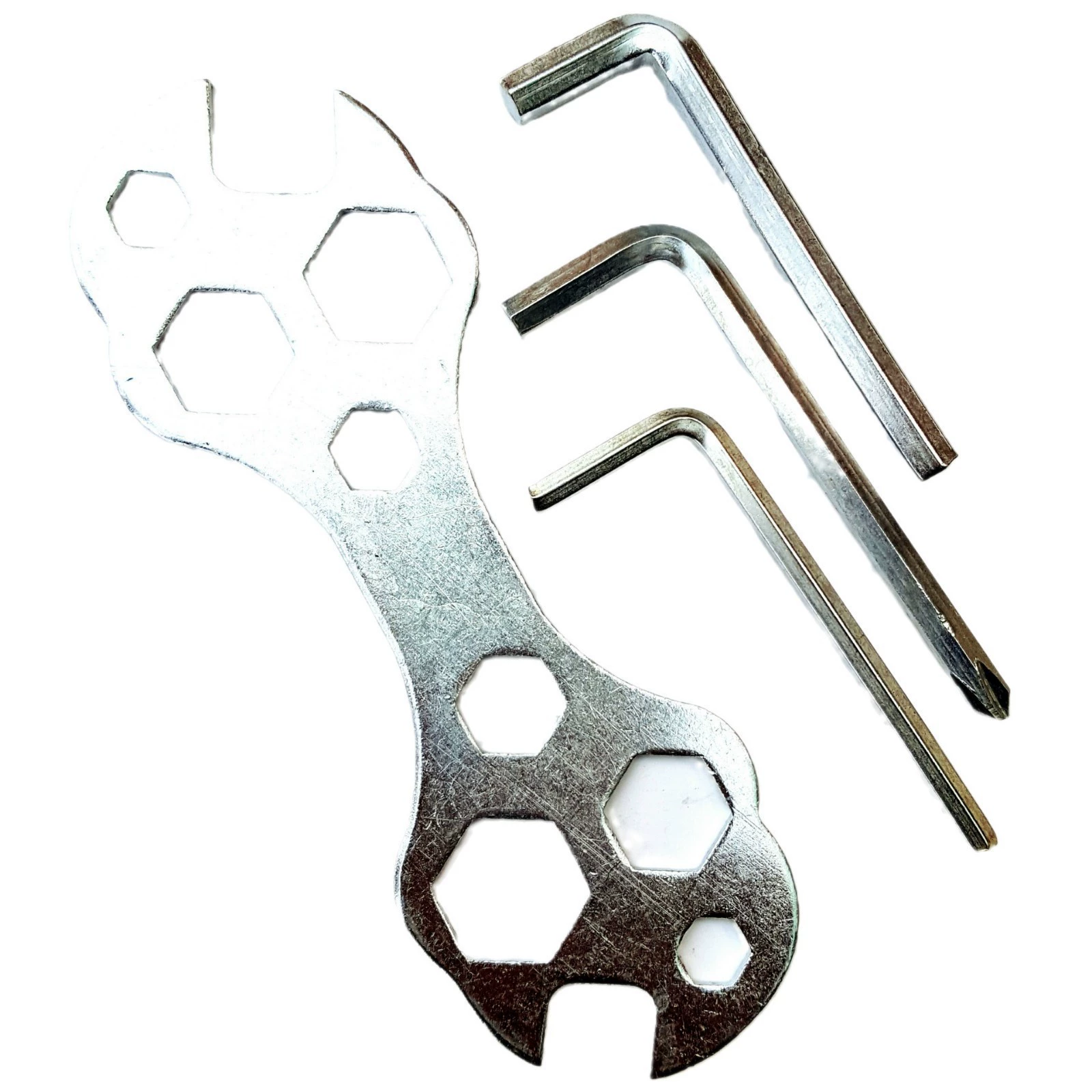 Universal hexagonal bicycle accessories, wrench, screwdriver, full set