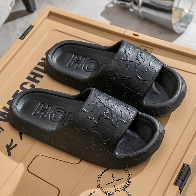 2024 verano hogar transpirable eva pisando la mierda zapatillas mujer interior casa pareja antideslizante hombre sandalias y zapatillas al por mayor