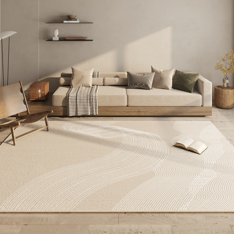 Alfombra doméstica de lujo ligera de dibujos animados resistente a la suciedad fácil de cuidar alfombra de cama resistente a la suciedad alfombra de lana de cristal antideslizante puede ser un agente