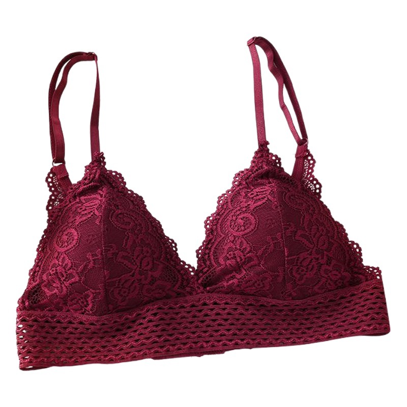 Sujetador de encaje espalda envuelto pecho push up transpirable cómodo sujetador de niña ropa interior inalámbrica entrega de una pieza para mujer