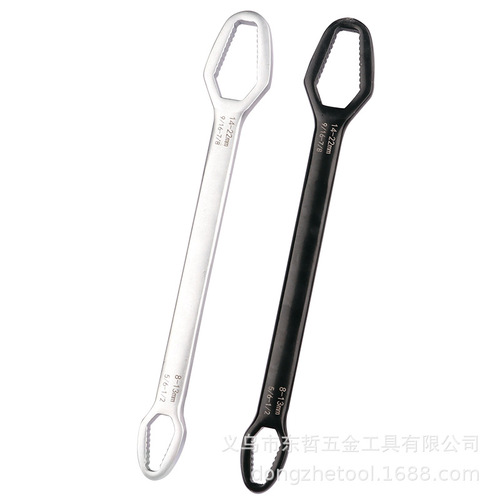 Plum wrench multifunctional universal double-headed self-tightening glasses wrench 8-22 two-headed special-shaped wrench hardware tools