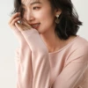Pink round neck