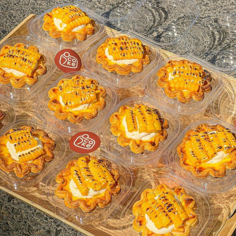 ゴールデンコーンエッグタルト包装箱透明増粘ブリスターボックスシングル/ツーパック2エッグタルトマフィンカップ包装箱|undefined