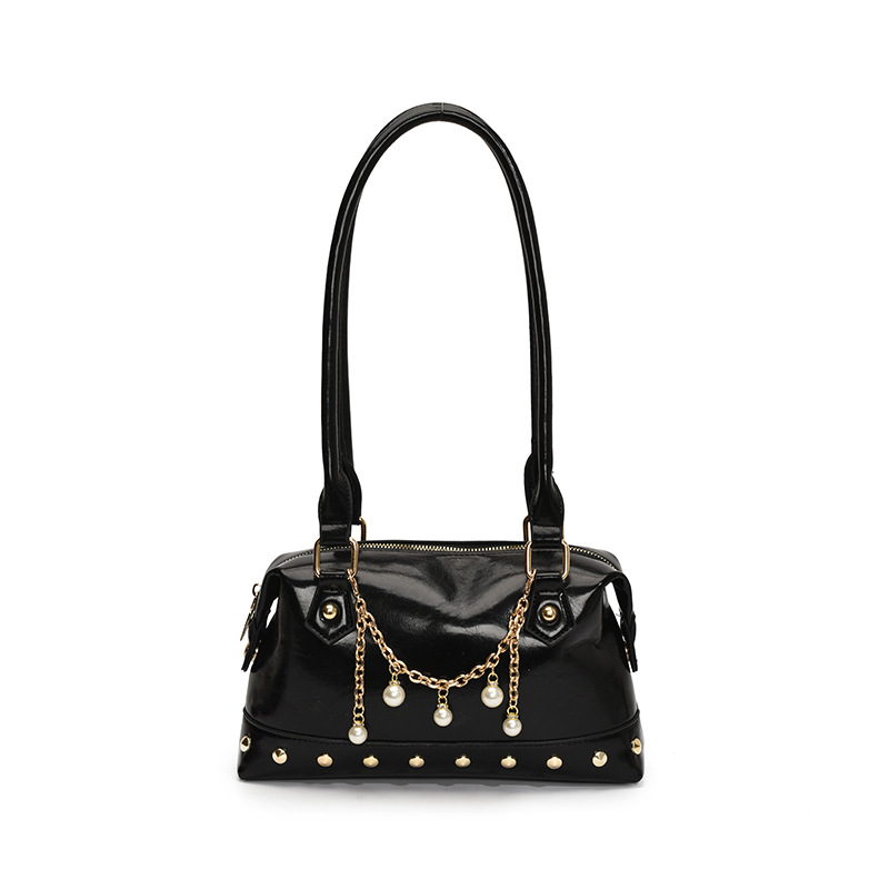 Dulce y fresco bolso de axila de chica caliente 2025 primavera y verano nuevo bolso femenino bolso de alta calidad bolso de hombro con remaches personalizado marea