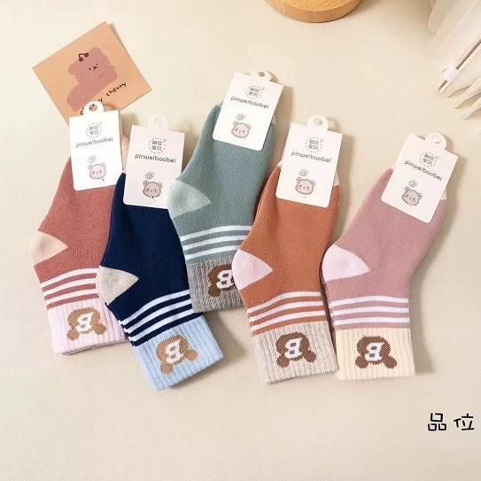 Зимние детские махровые носки для мальчиков и девочек, детские утолщенные Носки-полотенца, Мультяшные теплые носки для пола