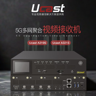 Ucast A321S Multi-Net Aggregation Decoder 4Ch Sdi Frame Synchronization Hd Output Video Receiving