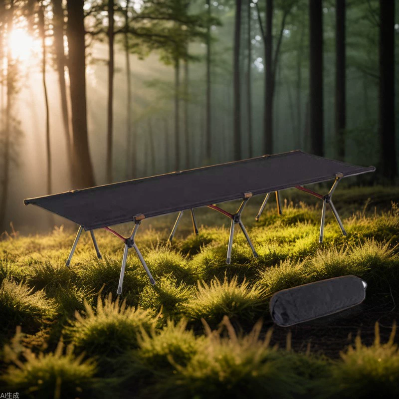Уличная складная кровать из алюминиевого сплава, высокая и низкая походная кровать, легкая сетчатая кровать для кемпинга, спальная прохладная и дышащая