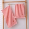 Children's towel animal paradise pink