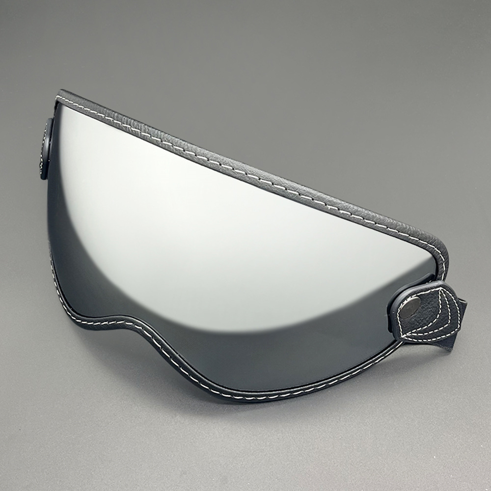 Retro Bubble Mirror Universal Helmet Lens Strap-On Off-Road Goggles Sun Protection Mirror Silicone Non-Slip Easy to Remove