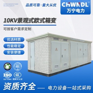 10KV European Box-transformer Landscape Power Station Prefabricated Mobile Distribution Room American Box-transformer Photovoltaic Power Generation Fully Prefabricated