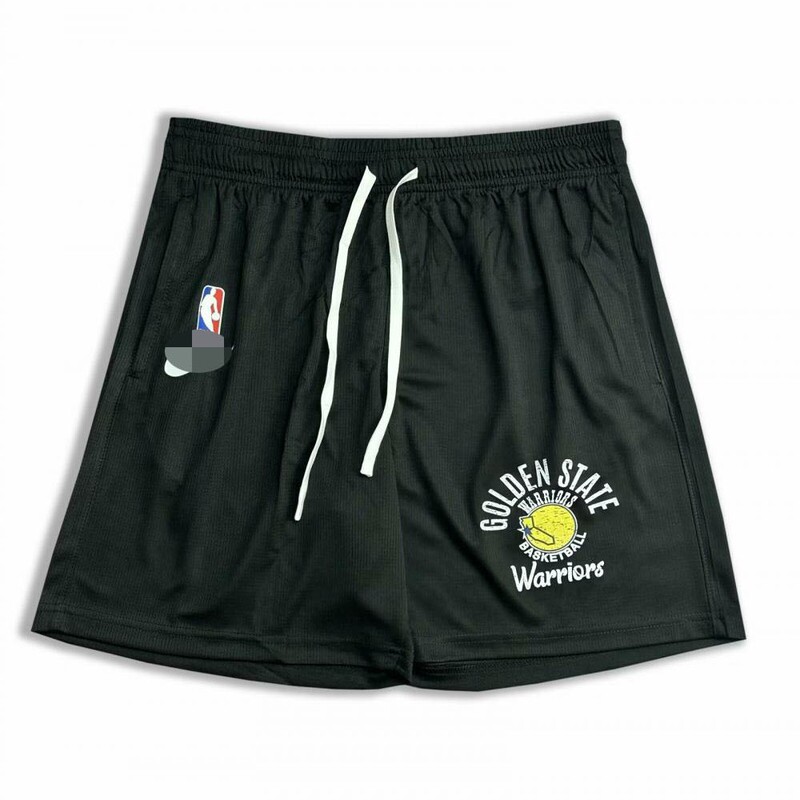 Golden State Warriors Golden State Basketball Team Logo Black Mesh Breathable Basket