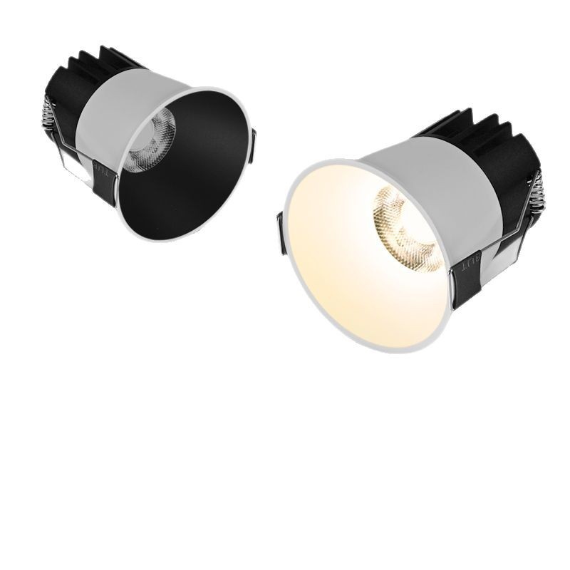 LED小型スポットライト埋め込み式深カップアンチグレアリビングルーム家庭用小丘フルスペクトル超狭額縁スマート調光|undefined