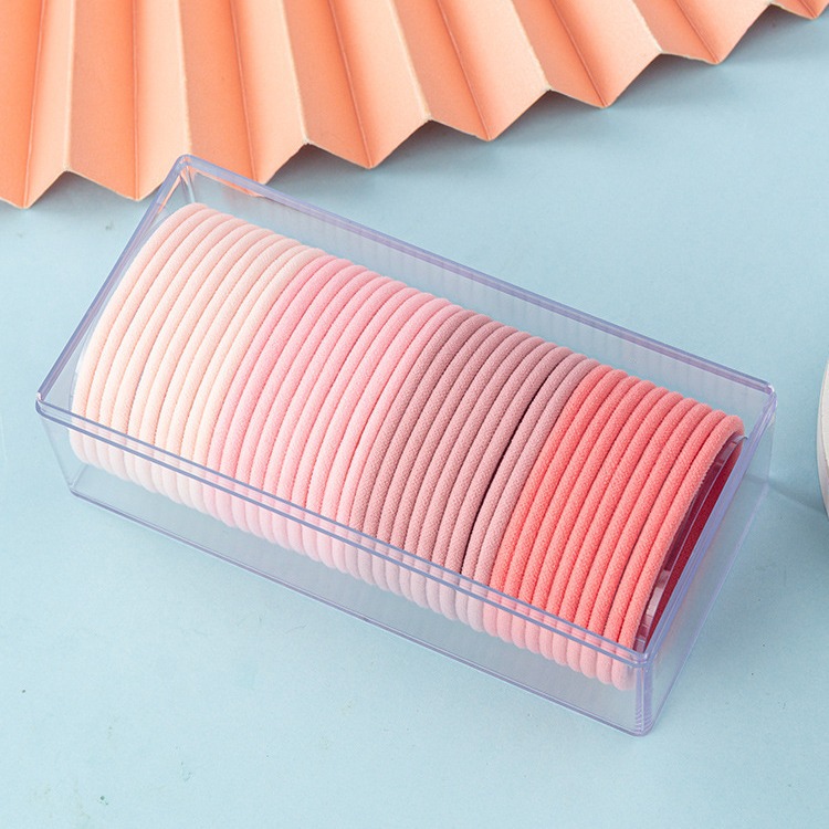 Simple banda de goma multicolor en línea celebridad ins cuerda de pelo fresco anillo de pelo de las mujeres anillo de primavera cuerda de lazo de pelo durable de alta elasticidad