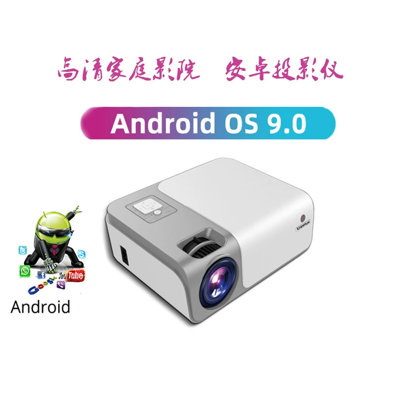 Проектор Full-HD 1080P Wi‑Fi, беспроводное зеркалирование экрана, с опцией Android, компактная домашняя кинотеатр