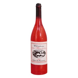 52DOLLHOUSE miniature food and play scene model dollhouse accessories mini hollow red wine bottle L210