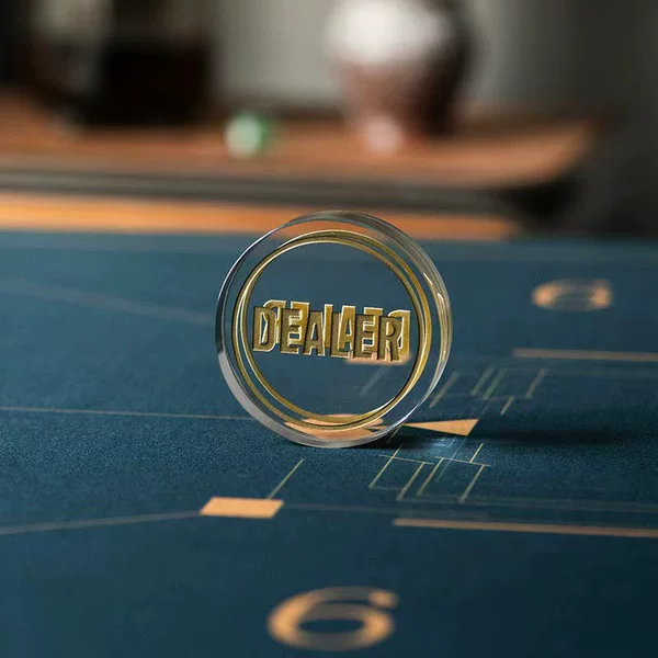 Texas poker Dealer banker's position pressure card All in card size blind German chip accessories