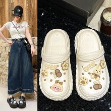 2025新款儿童洞洞鞋夏季男女童防滑室内沙滩鞋包头外穿凉拖鞋