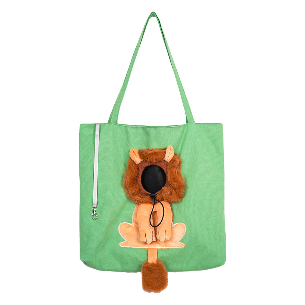 Pet Outing Bolso de hombro Cartoon Lion Cat Bolso para perros Bolso para perros Excursión Teddy Bigxiong Into Corgi