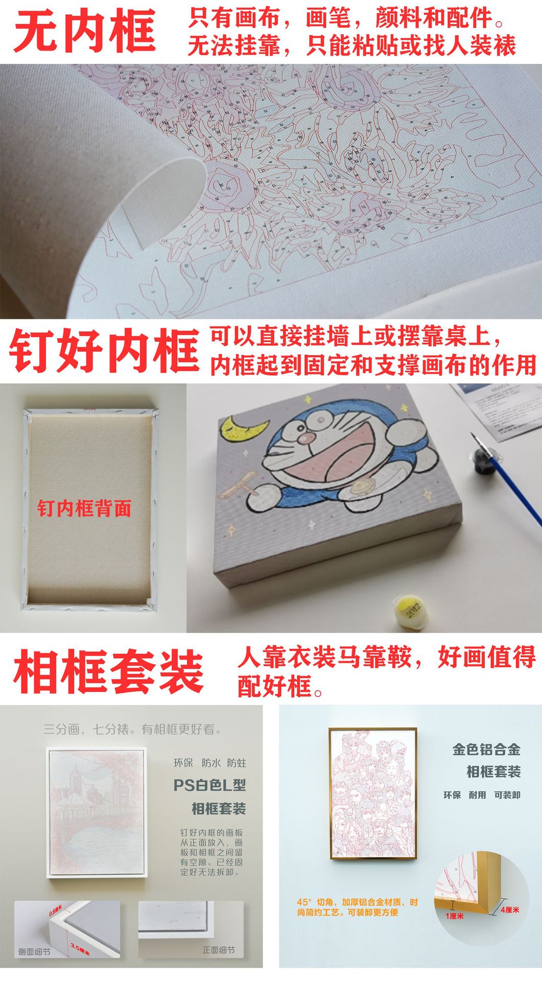 2画布内框相框区别对比