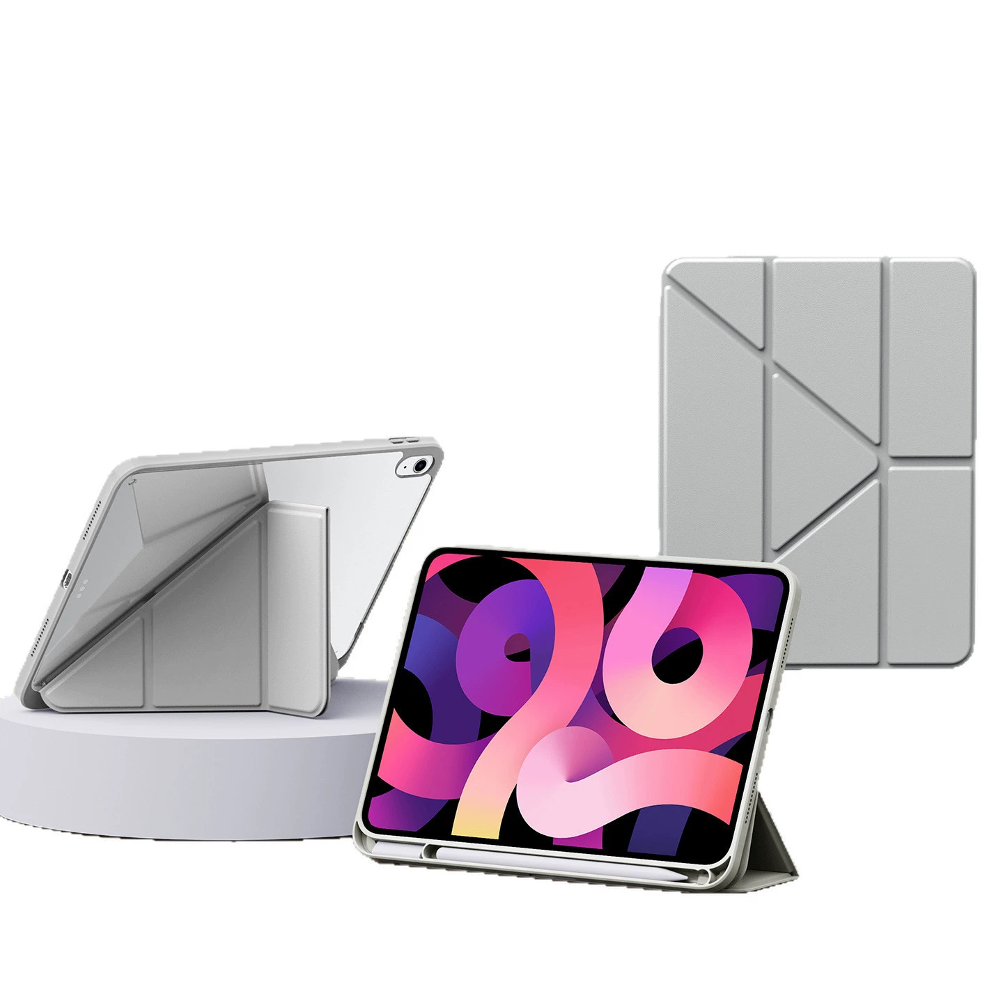 Подходит для iPad11 защитный чехол Y+3 складывается air5 акрил pro13 с отделением для стилуса 10,9 планшет 10,2 корпус 8-го поколения