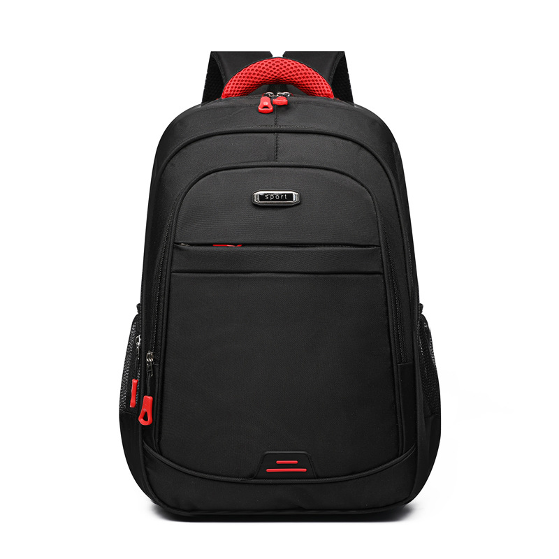 Mochila de gran capacidad para hombres al por mayor de fábrica Mochila de ocio para estudiantes universitarios de secundaria y preparatoria Mochila simple para computadora de viaje