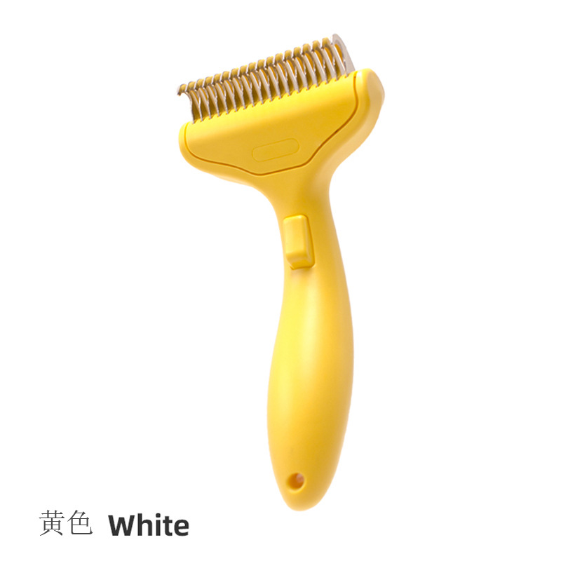 Pein de pelo de perro pein de pelo largo pein de nodo abierto especial para gatos, artefacto de pelo flotante para perros grandes, limpiador de pelo de gato de pelo dorado