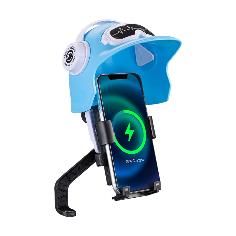 Casco pequeño soporte de teléfono móvil para motocicleta para llevar carro de batería de navegación de vehículo eléctrico soporte de teléfono móvil sombrilla solar cubierta de lluvia fijación