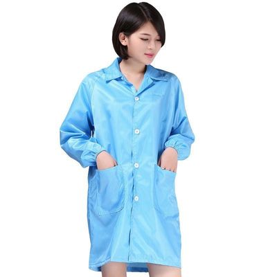 Anti-static coverall Clean clothes Coat dustproof Static electricity white blue Static electricity clothes Small On behalf of