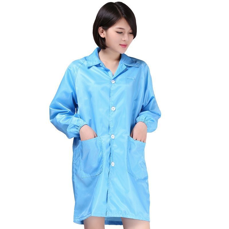 Anti-static coverall Clean clothes Coat dustproof Static electricity white blue Static electricity clothes Small On behalf of