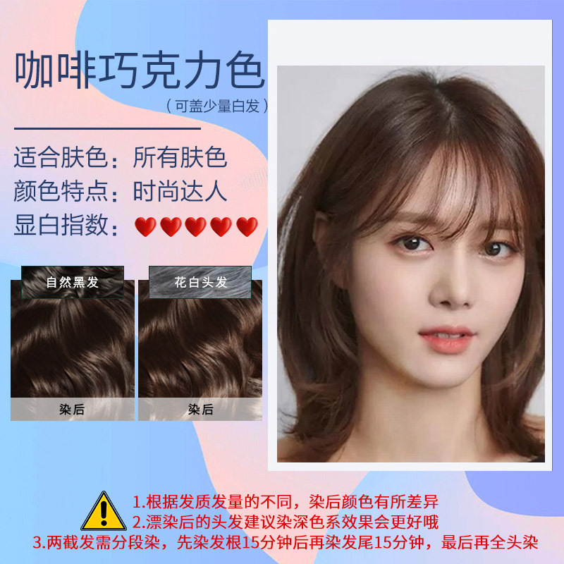 커피 초콜릿 색상