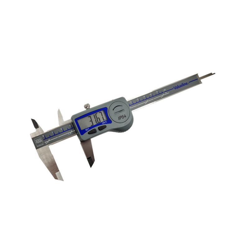 瑞士TESA数显卡尺 工业级防水防尘0-150 200 300mm不锈钢电子卡尺