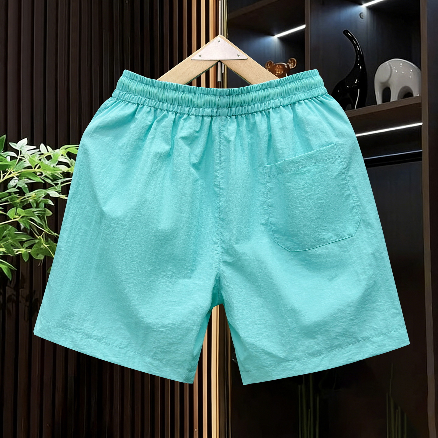 Herren-Shorts mit geradem Bein, einfarbig, lässig, zum Laufen, für Sport, Sommer, Strand, Five Point, trendige Herrenbekleidung, Bademode_voghion.com