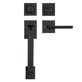 美国加拿大经典款入户门大拉手面板锁门锁Front Door Lock Handle