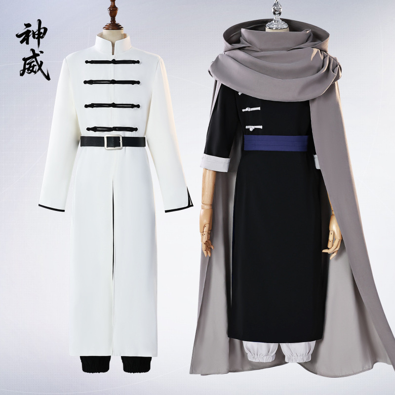 北水貿易銀魂 cos 服夜うさぎ神威コスプレ二次元アニメ銀魂黒ローブ cos 服|undefined