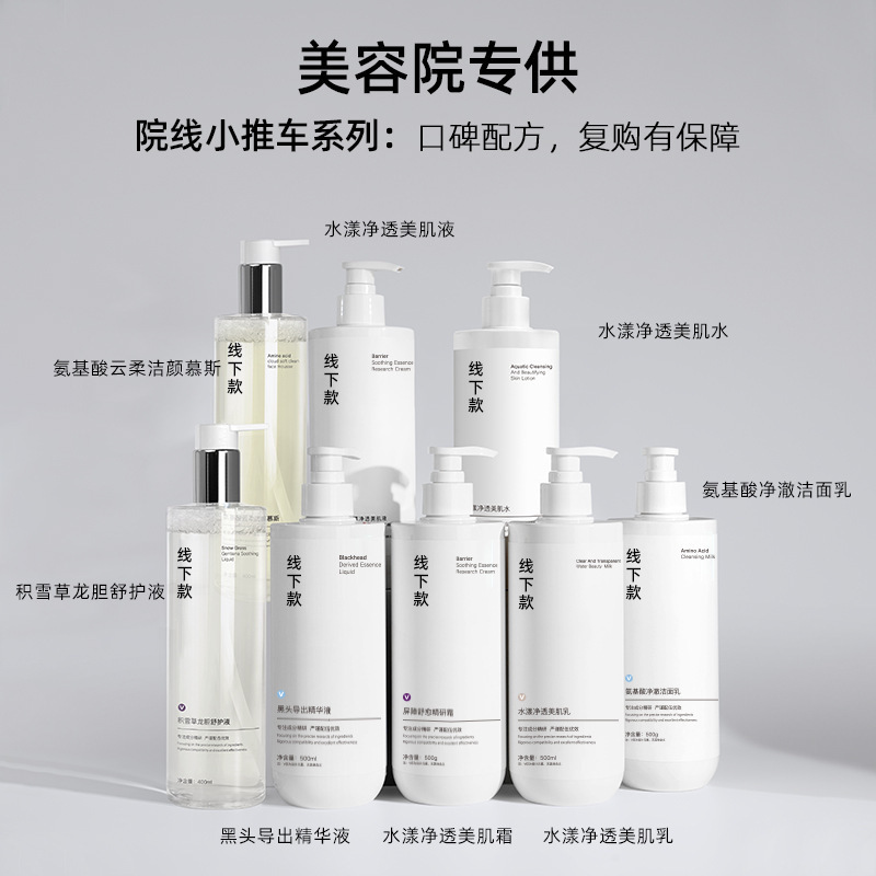 High-End Large-Sized Skincare Product Set for Professional Use: Cream, Lotion, Essence, Massage Balm, Beauty Salon Exclusive Skincare Products