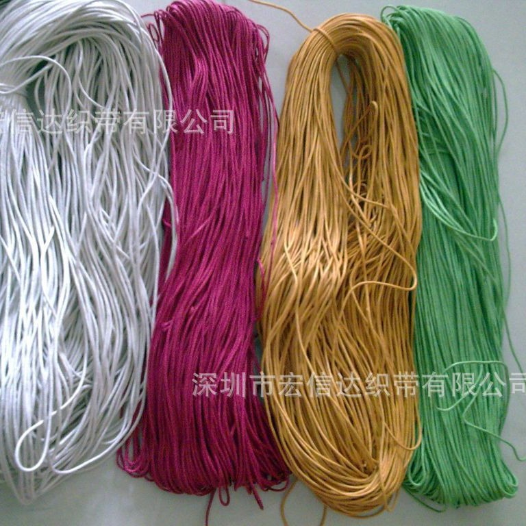 厂家直销2MM彩色全棉蜡绳优质包芯韩国蜡绳按需制作量大从优