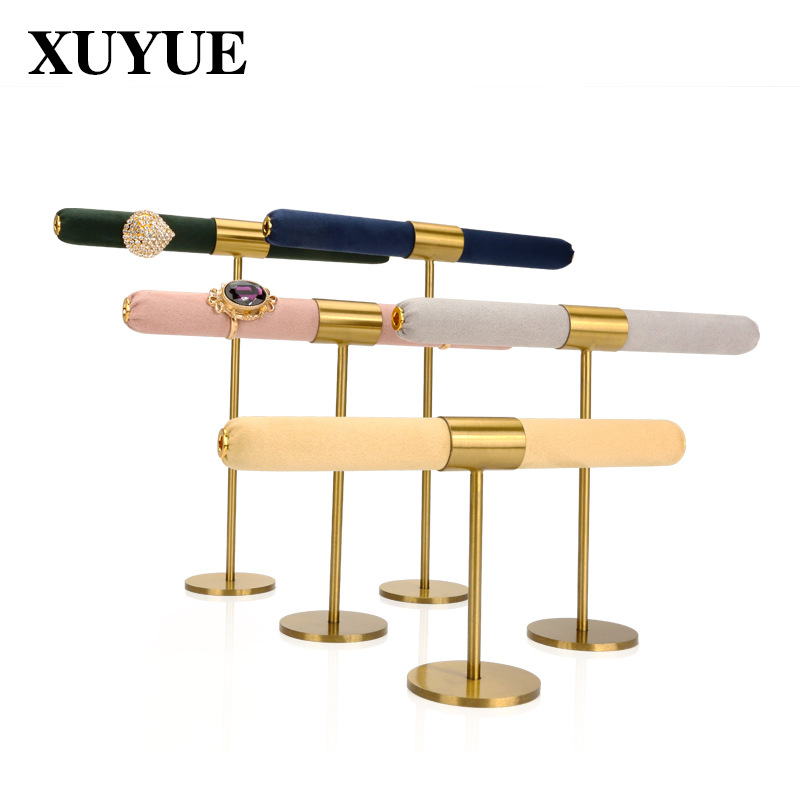 Xuyue Ring Jewelry Display Stand Metal Jewelry Display Ring Display Stand Props Photography Jewelry Straight Stand