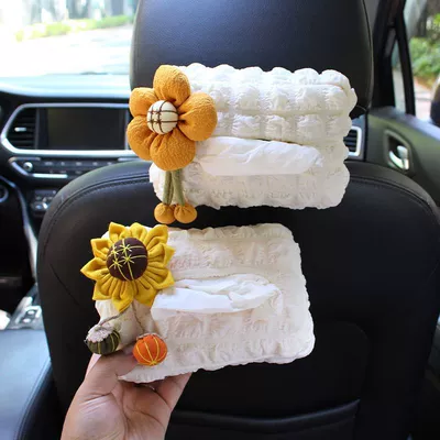 Cute car-mounted tissue box, hanging Car tissue box/set
