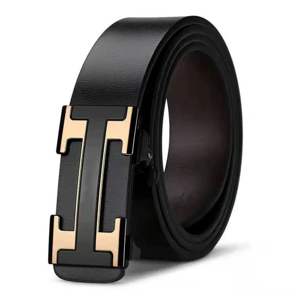Toothless automatic buckle-gold H buckle