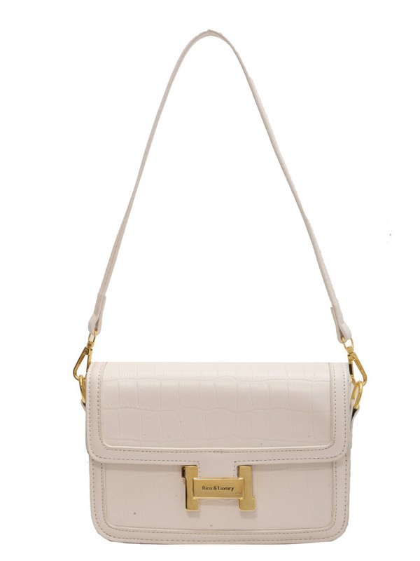 Bolsos de lujo ligero, patrón de piedra de nicho, bolsa cuadrada pequeña, 2025, nueva moda transfronteriza, bolso de mensajero de un solo hombro con bloqueo de letras de moda