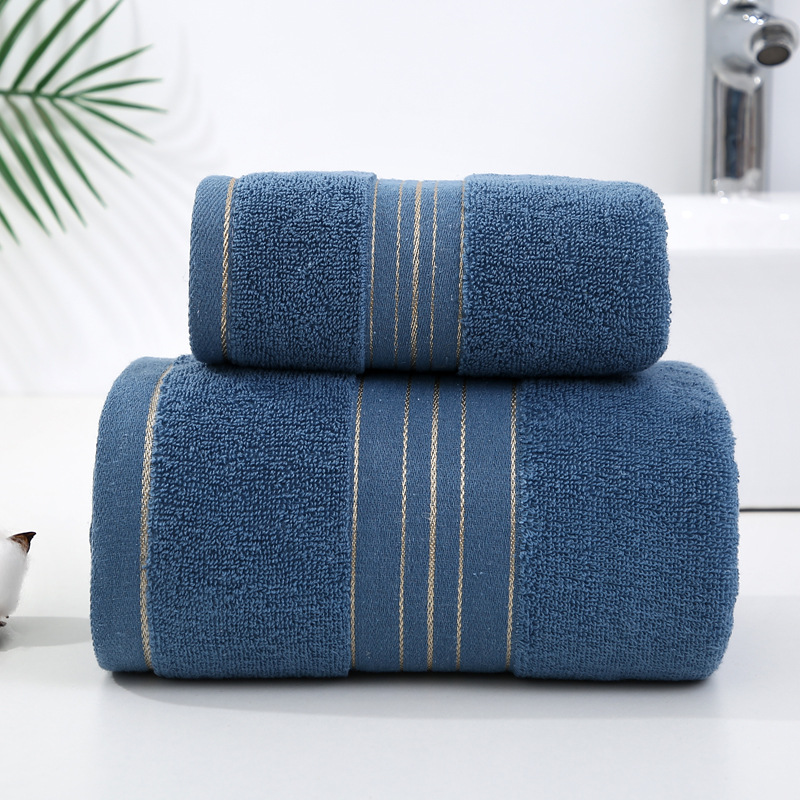 Toalla de cara de algodón con hilo de oro y logo personalizado_voghion.com