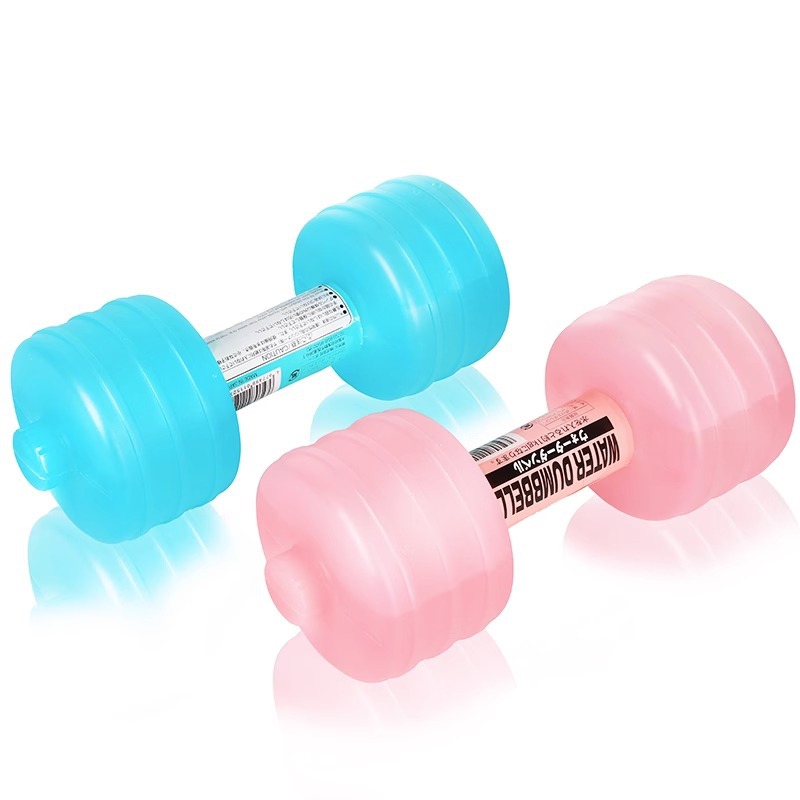 Japón importó mancuernas de agua genuinas de plástico portátil para niños y mujeres fitness en casa práctica glúteos para bajar de peso mancuernas
