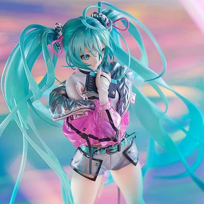 未来初音手办米山舞 双马尾 礼物国产机箱女生车载美少女摆件模型
