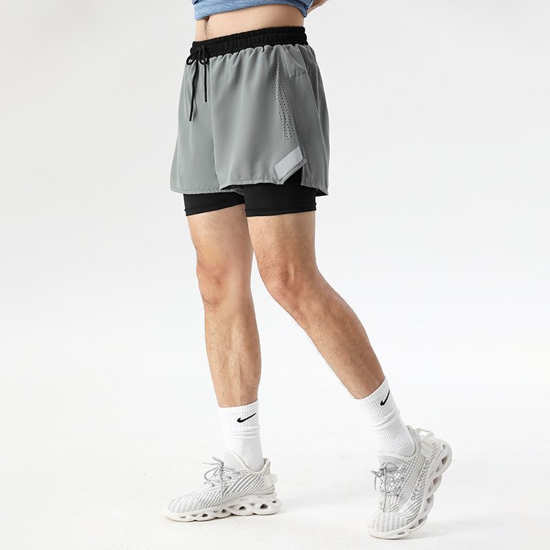 9923 冲孔双层短裤 灰色17.JPG