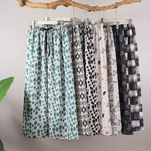 泡泡棉睡裤女士薄款大码宽松外贸网红长裤孕妇单裤可外穿时尚品质